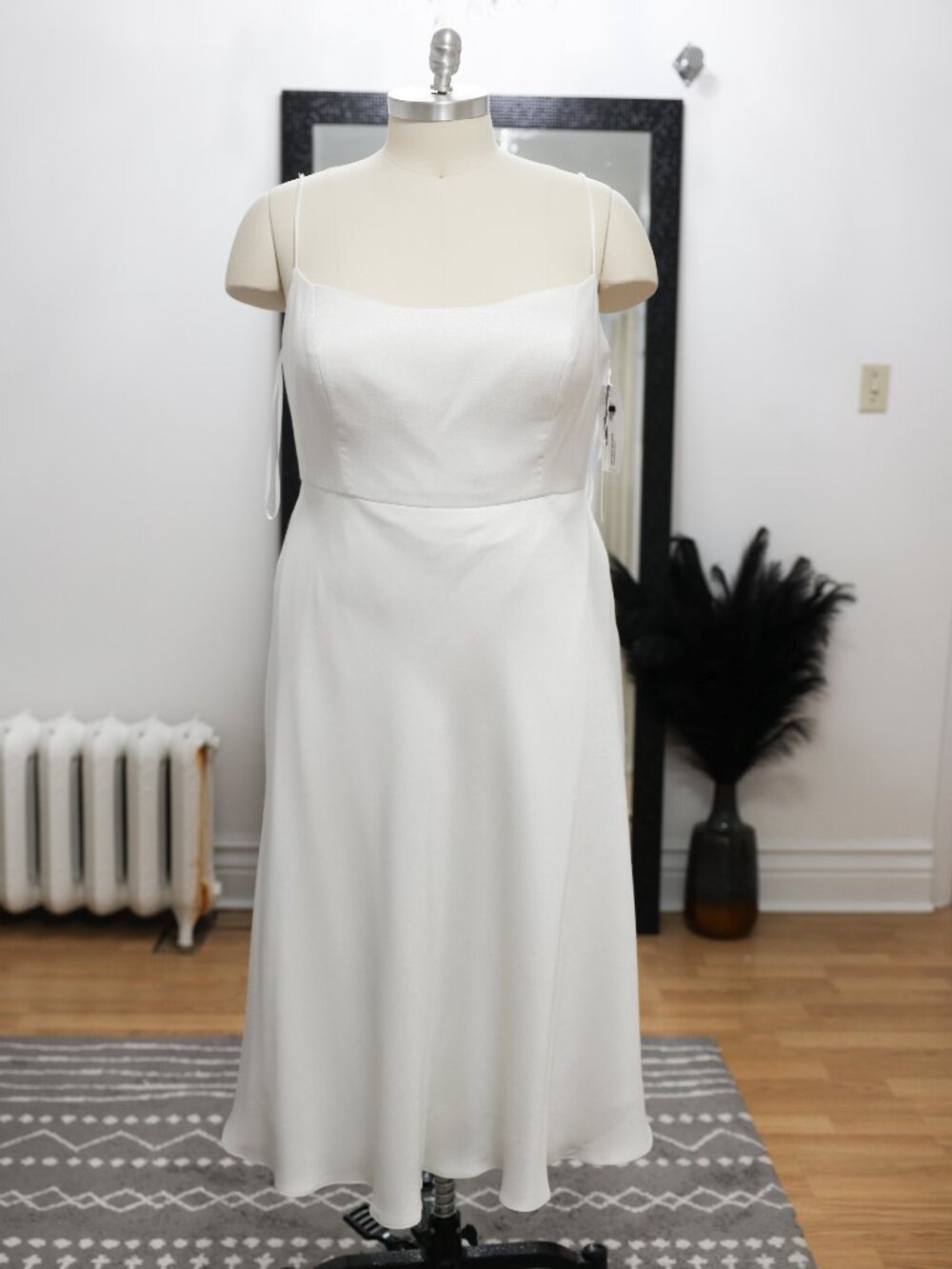 Jenny Yoo Little White Dress Callista Size 20 Fits 16-18 Ivory Bridal
